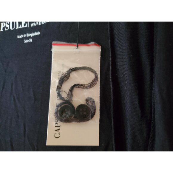 CAPSULE WOMENS BLACK CARDIGAN SIZE 28 NWT - Picture 2 of 7